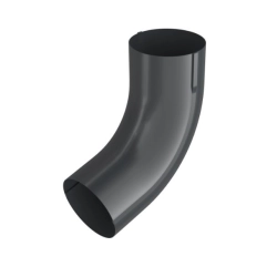 BRYZA STAL Kolanko do rur spustowych 100 mm - CIEMNY GRAFIT